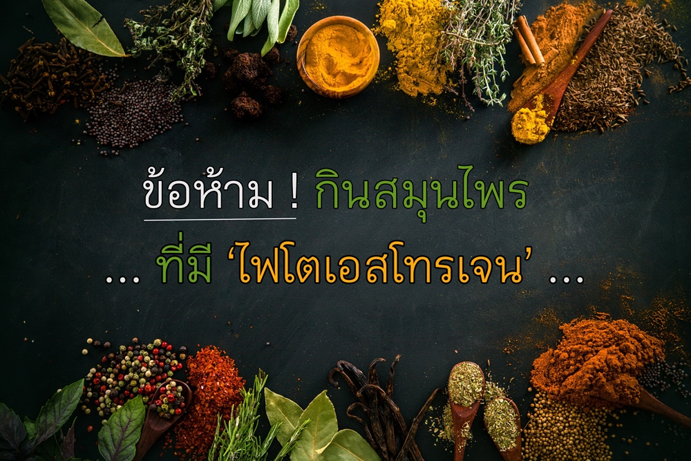 เตือนกินสมุนไพร ที่มีไฟโตเอสโทรเจน thaihealth